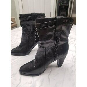 7 for all mankind Black Pull‎ On Boots flaw RIP on inside recently  conditioned